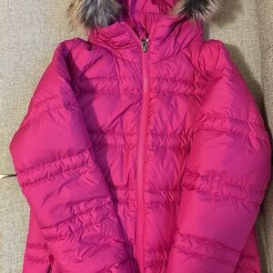 Marmot Bright Pink Jacket with Faux Fur